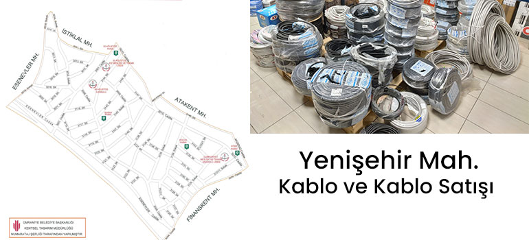 Yenişehir kablo & elektrik kabloları ve kablo satışı